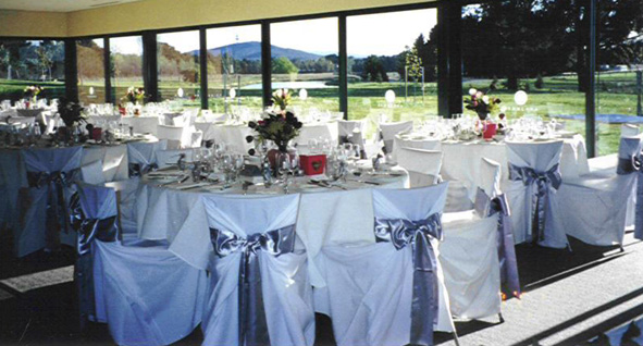 silver sashes add a touch of class